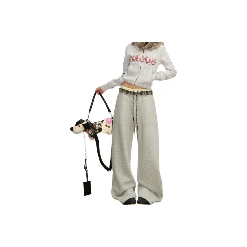 FUNST Серый Женские Повседневные Брюки