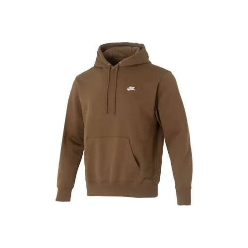 Nike Club Moss Wood Brown White Men's Sweatshirts Nike Club Moss Wood Коричневый Белый Мужские Свитшоты