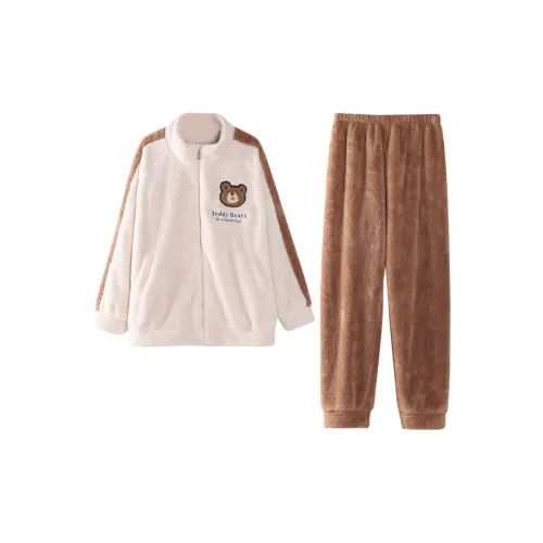 MADALLO Коричневый Женские Пижамные Комплекты