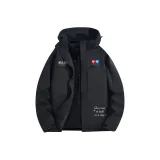 Чёрная легкая ветровка