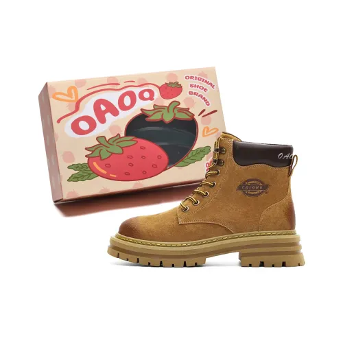 OAOQ Martin Boots Желтый Коричневый Унисекс
