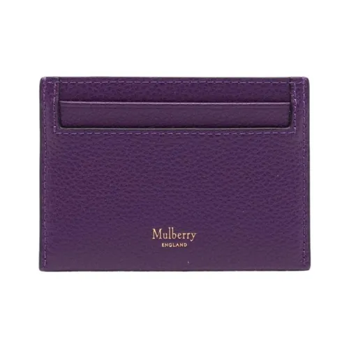 Mulberry Телячья кожа Держатель для карт Маленький Женский Фиолетовый