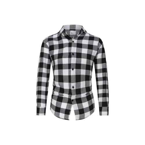 PLQV Белые Мужские Рубашки