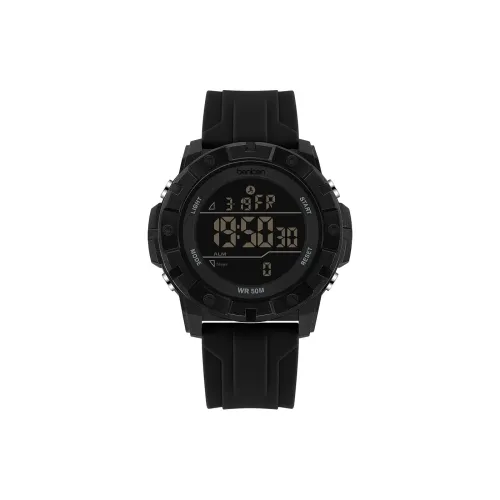 BENKEN Электронные Механические Часы Силиконовый Ремешок Мужские Часы Черный Циферблат