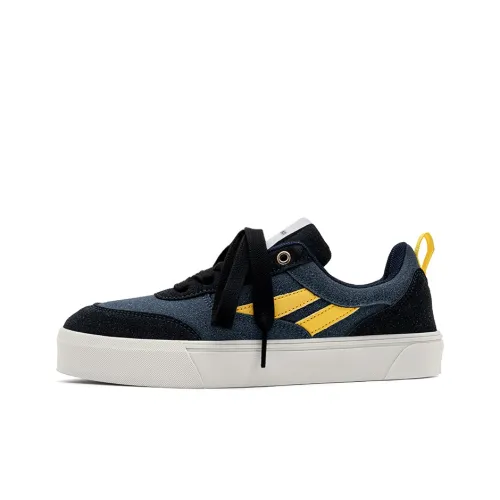 HUANAI Скейтборд Кроссовки Низкие Темно-Синие Черные Шнурки Унисекс