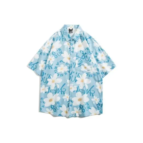 PLQV Синий Мужская Рубашка