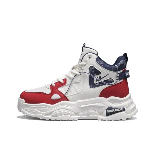 Warrior Толстая подошва Высокие кеды Бежевый Красный Синий Мужской