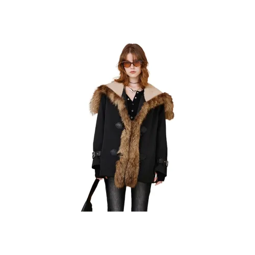 Kele Coco Черный Женские Меховые изделия