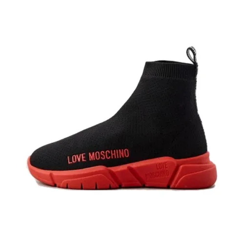 LOVE MOSCHINO Дышащая Низкая Обувь Casual Женская Черная Красная