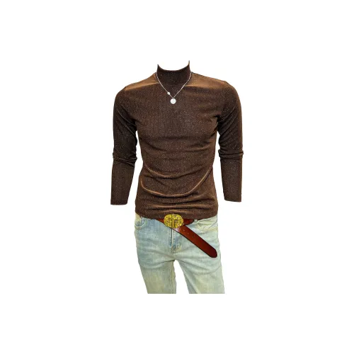 CVOOOER Длинный рукав Т-рубашка Мужская