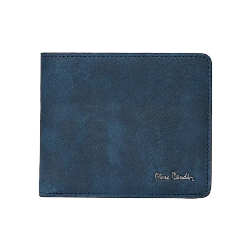 PIERRE CARDIN Кошелек из лощеной коровьей кожи стандартный мужской синий