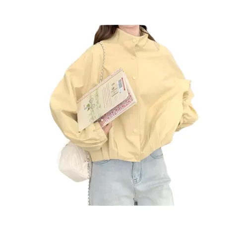 HELEH Жёлтые Женские Куртки