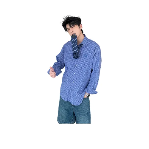 PANDA ADEVIL Синий Унисекс Рубашки