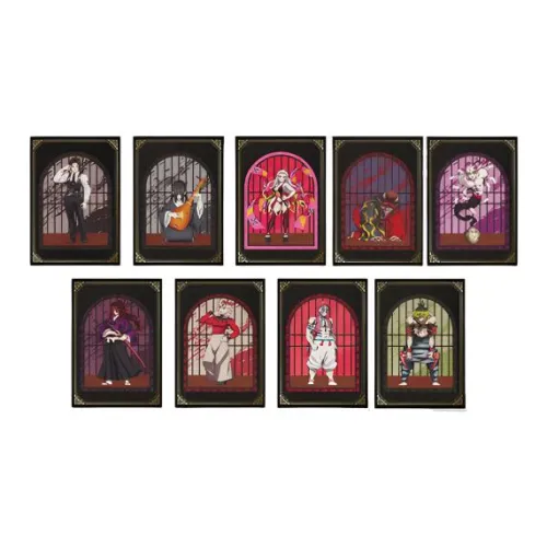 Pizzahut x GUIMIEZHIREN Теплый Temperature Карта Набор Одежды IP Аниме Карты 9 Штук Набор