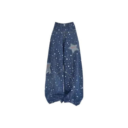 SNEIKLAU Синий Унисекс Джинсы