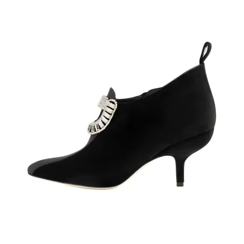 MANOLO BLAHNIK Medarad Ботильоны 7 см Женские Черные