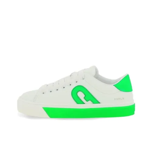 Furla Низкие Кроссовки для скейтбординга Женские Белые Зеленые
