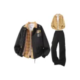 Янтарный Черный+Желтый Рубашка+Черные Штаны