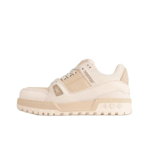 LOUIS VUITTON Trainer Maxi Low Топ Скейтборд Кроссовки Мужские Белые