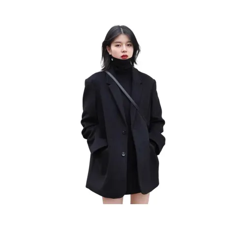 DEDY Черный Утепленный Женское Пальто