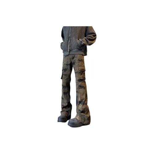 MORii Камуфляж Включает Остров Store MORii Значок Унисекс Cargo Брюки