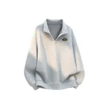 [Thickened и с флисовой подкладкой] Фотиния Серый Tb Рассвет Горы Логотип на груди