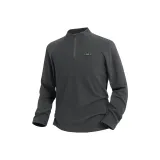 [Антистатический + Двусторонний Флис] Темно-серый (Mf Дикая природа Следы Логотип на груди)