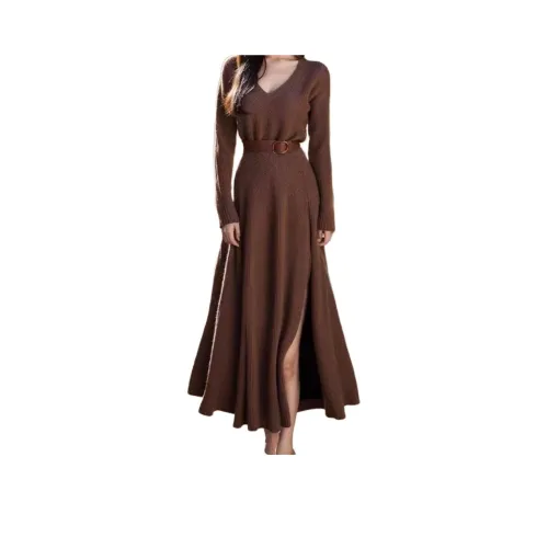 VINMUK Длинное платье с длинными рукавами женское