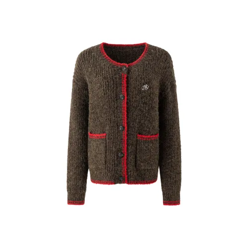 MOOD BERRY Коричневый Зеленый Женский Трикотаж