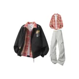 Янтарный Черный+Красный Рубашка+Светло-Серые Штаны