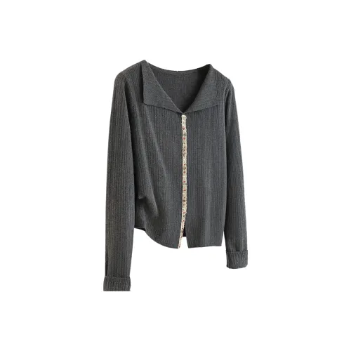 Cypress House Темно-серый Женский Трикотаж