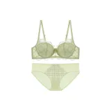 Комплект одежды авокадо-зеленого цвета (бюстгальтер + трусы)