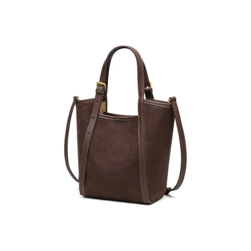 C°BANNER Спилок из коровьей кожи Сумка среднего размера Женская Кофейного цвета