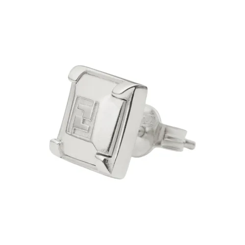 FENDI Серьги-гвоздики из серебра 925 пробы мужские серебряные