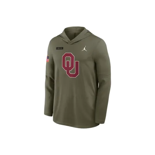 JORDAN BRAND Oklahoma 2025 Военный стиль Свитшот Мужской