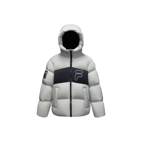 FILA KIDS Пуховик To Премиум серый Детский