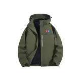 Розово-красная легкая ветровка