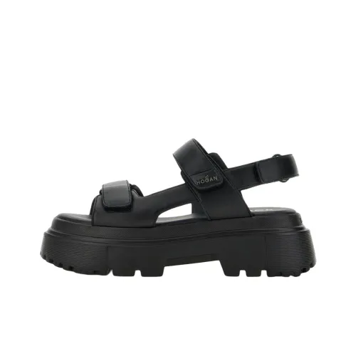 HOGAN H644 Пляжные сандалии Женские Черный
