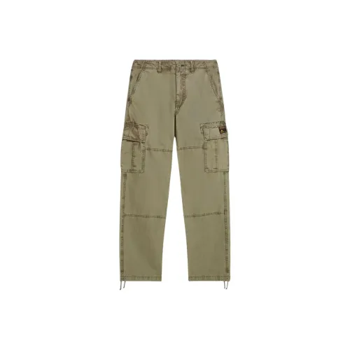 SUPERDRY Olive Men's Casual Pants SUPERDRY Оливковые Мужские Повседневные Брюки