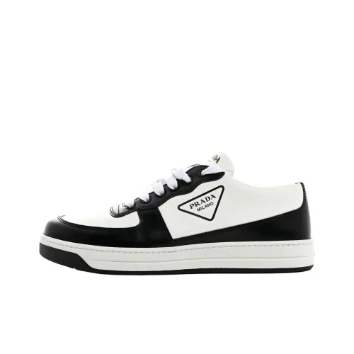 PRADA Низкие кроссовки для скейтбординга женские черно-белые