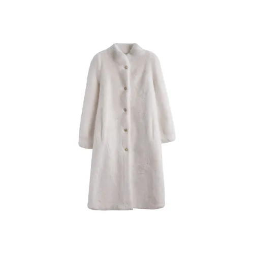 Tonlion Экрю Женские Меховые изделия