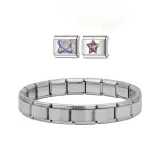 Фиолетовый, 2 упаковки + нижний ремешок