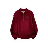 Флисовая подкладка - Красная [Съемная фирменная брошь]