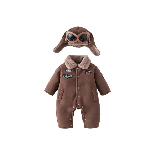 XiaoJinBu Коричневый Малыш Комбинезоны Ползунки