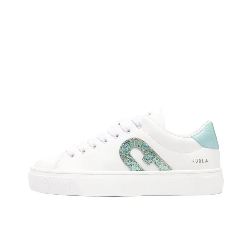 Furla Joy Низкие Кроссовки для скейтбординга Женские Белые Зеленые