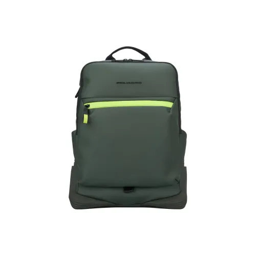 PIQUADRO Рюкзак с принтом буквы "R" стандартный женский зеленый