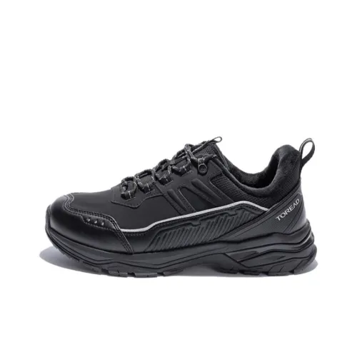 TOREAD Slip-resistant Thermal Low-Top Hiking Shoes Men's Black TOREAD Противоскользящие термальные низкие походные ботинки мужские черные