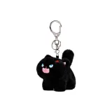 Пушистый шокированный кот - черный