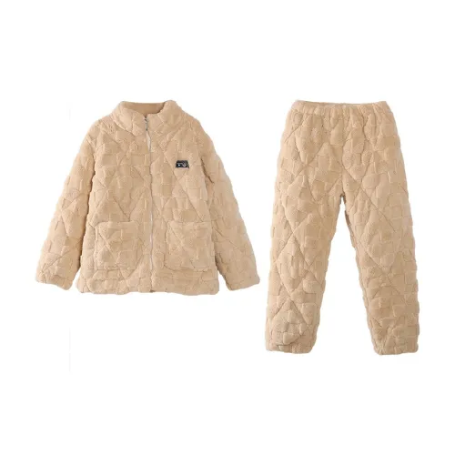 MADALLO Жёлтый Коричневый Женский Пижамный Комплект