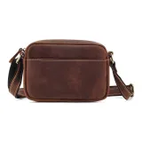 Кожа "Сумасшедшая лошадь", коричневого цвета